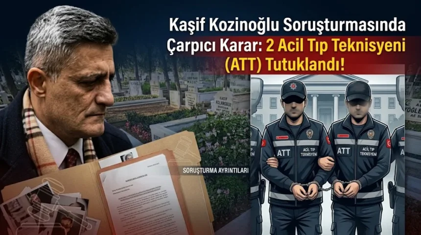 Kaşif Kozinoğlu soruşturmasında 2 acil tıp teknisyeni tutuklandı