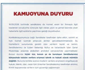 Memur-Sen yazılım firması soruşturmasına ilişkin açıklama yaptı