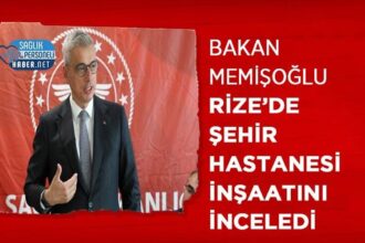 Rize Şehir Hastanesi inşaatına Bakan Memişoğlu'ndan yerinde denetim