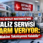 Cihanbeyli Devlet Hastanesi diyalizinde 9 makine teknisyensiz kalma riski