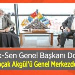 Sağlık-Sen Genel Merkezinde Doğan, Aysel Koçak Akgül'ü kabul etti