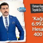 Osman Kaya: Teşvik ek ödemede yazılan 6.997 TL yerine 400 TL yattı