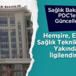 Sağlık Bakanlığı hemşire, ebe ve teknikerler için PDC'leri güncelledi