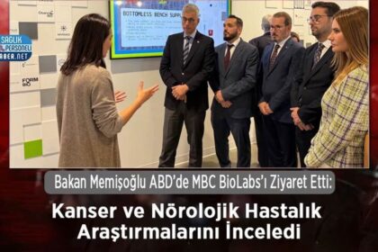 Bakan Memişoğlu, ABD'de MBC BioLabs kanser-nöroloji araştırmalarını inceledi