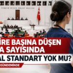 Hemşire başına hasta sayısı için ulusal bir ölçüt belirlenmedi mi