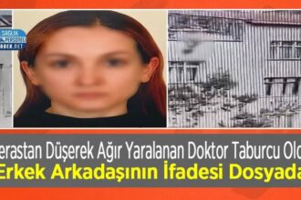 Terasta düşüp ağır yaralanan doktor taburcu, erkek arkadaşı ifadesi dosyada