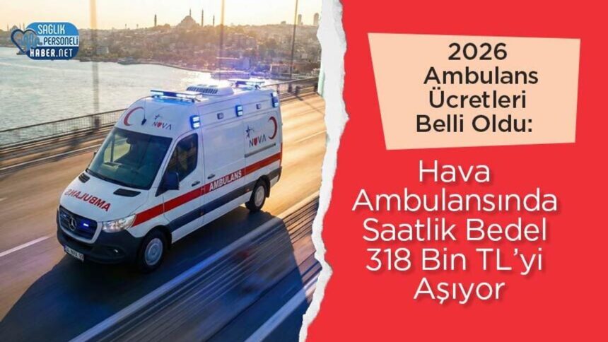 Saatlik 318 bin TL’yi geçen hava ambulansı: 2026 ambulans tarifeleri belli