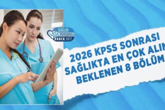 Sağlıkta 2026 KPSS sonrası en fazla alım beklenen 8 bölüm