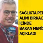 Sağlık personeli alım duyurusu birkaç haftaya: Memişoğlu