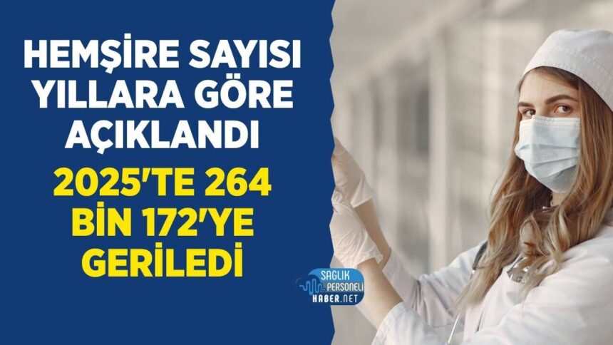 2016’da 151 bin 728 olan hemşire sayısı 2025’te 264 bin 172’ye yükseldi