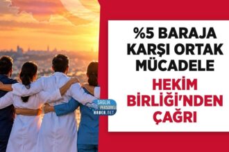 Hekim Birliği yüzde 5 sendika barajına sendikal özgürlük tepkisi